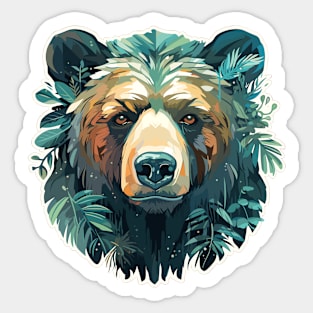 Grizzly Bear Animal World Wildlife Beauty Discovery Sticker